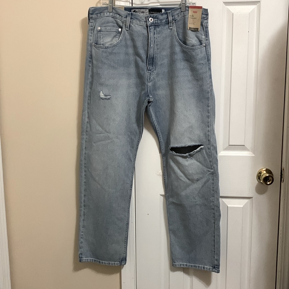 Levi’s Silver Tab Mens Straight Leg Denim Jeans Size New